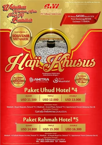 Paket Haji Khusus Alhijaz Indowisata